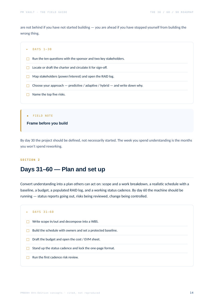 Sample page from Field Guide — Essentials